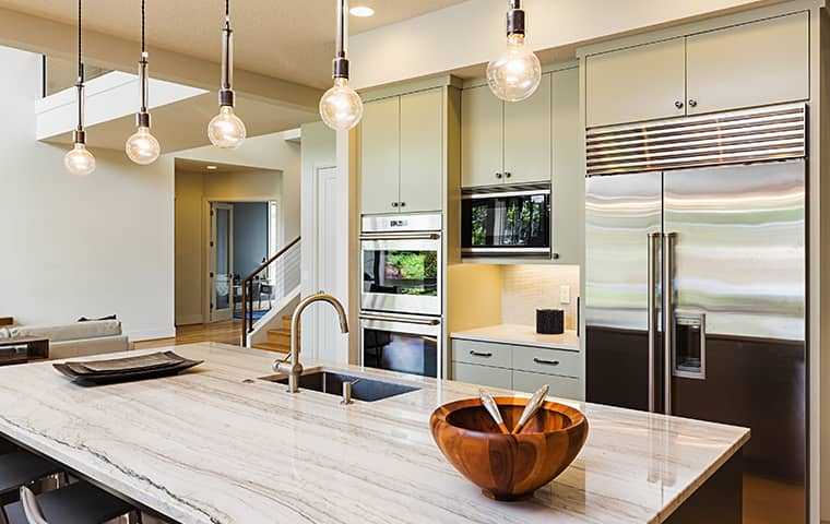 interior view of a modern residential kitchen