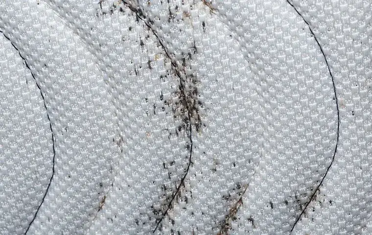 bed bug infestation on mattress